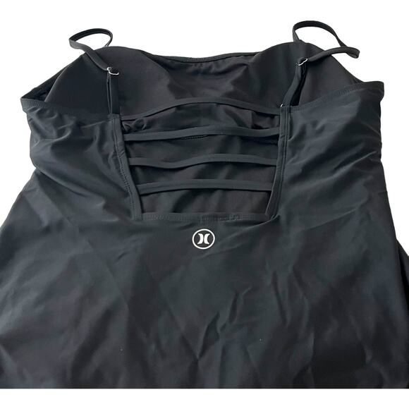 HURLEY ONE- PIECE SWIM SUIT, WOMENS, XXL, BLACK, PADDED BRA, ADJUST THIN STRAPS - Picture 6 of 12